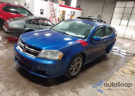 2012 Dodge Avenger Sxt Plus из США, поврежденный, VIN 1C3CDZEG3CN165502